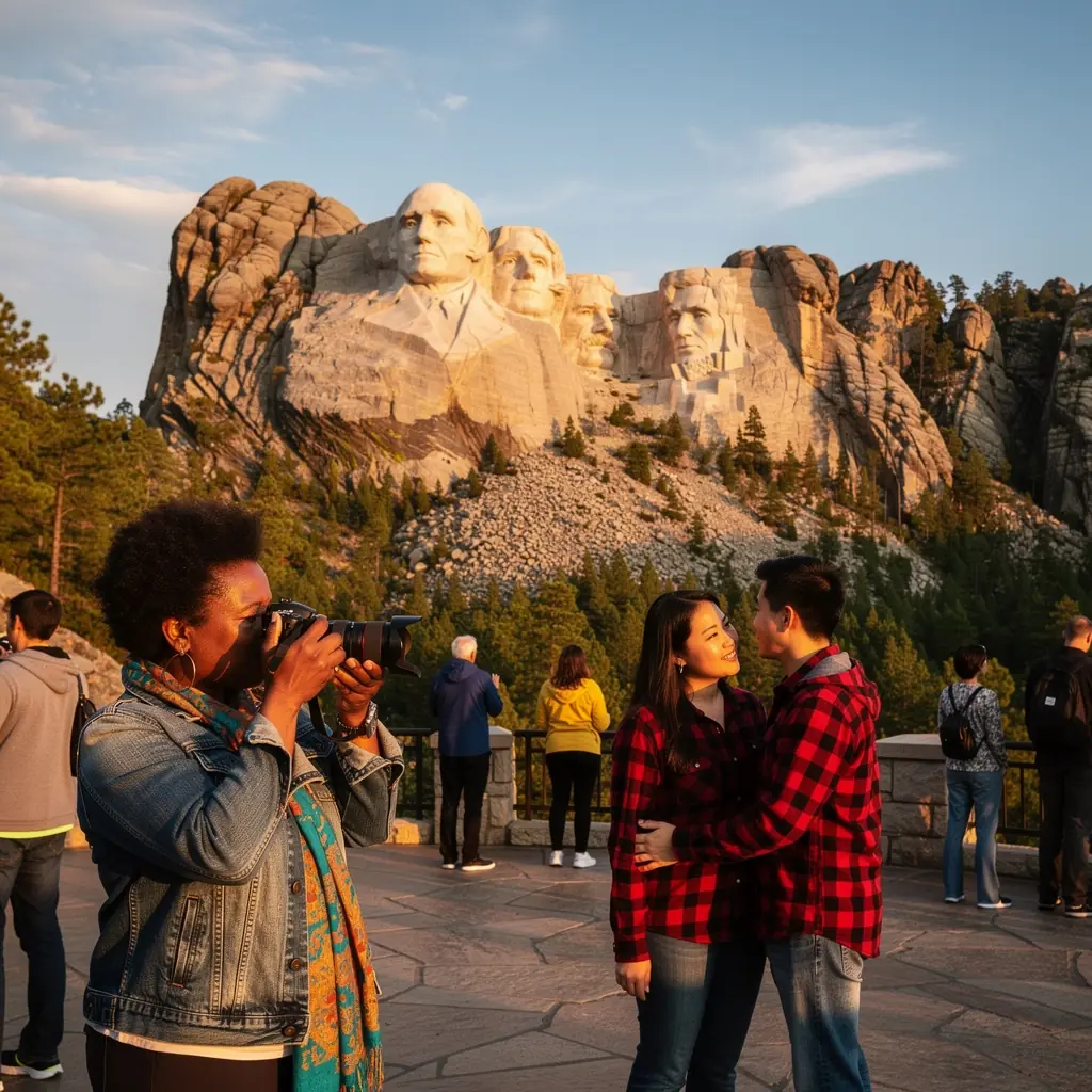 Красивая тропа, ведущая к пещерам, с указателями и информационными табличками