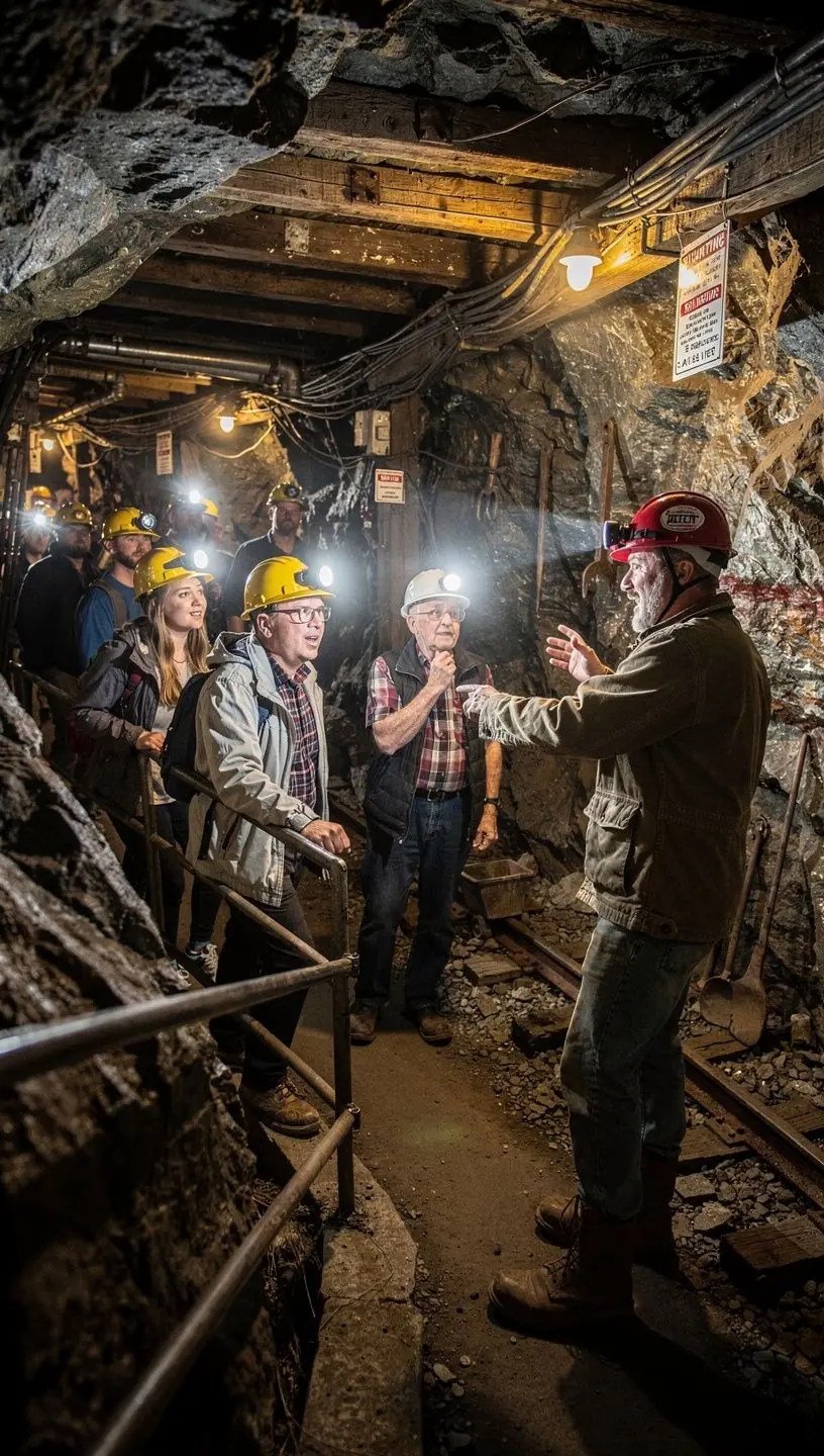 Дети и взрослые, наслаждающиеся экскурсионным туром по памятникам истории